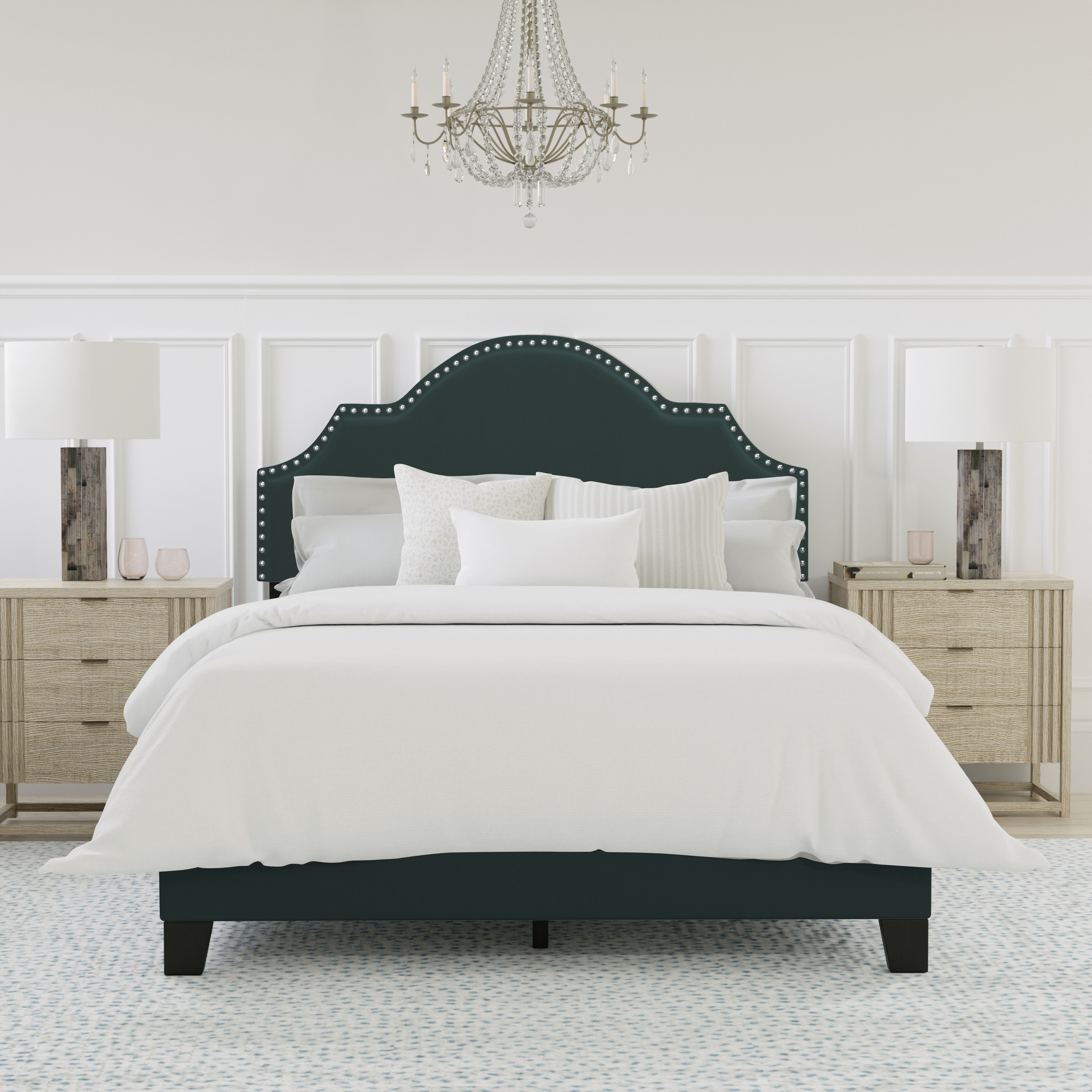 Hillsdale Cynthia Wood Upholstered Bed