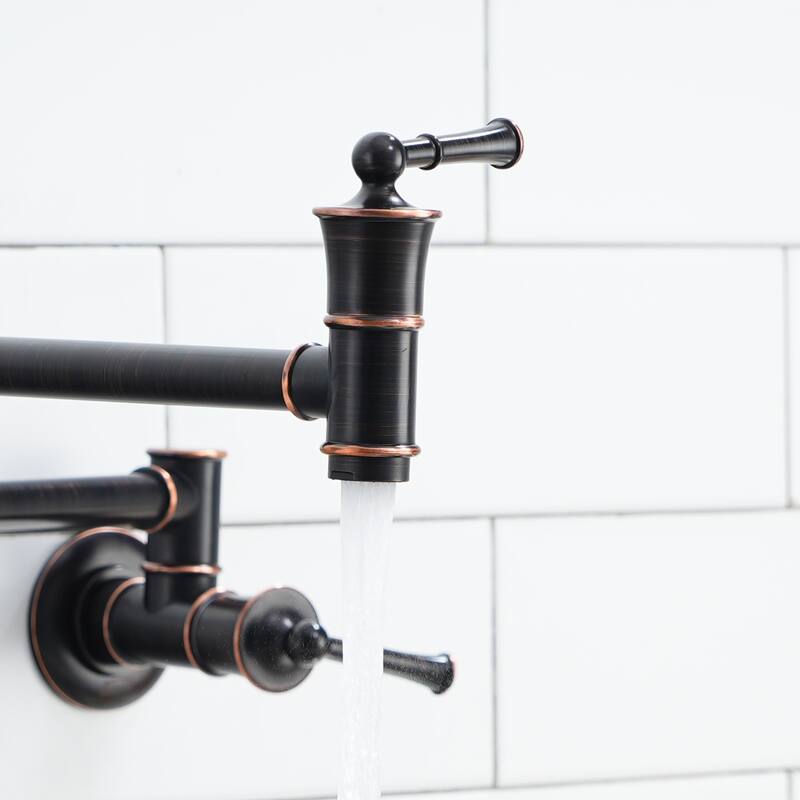 Clihome Double Handle 360 Degree Kitchen Pot Filler