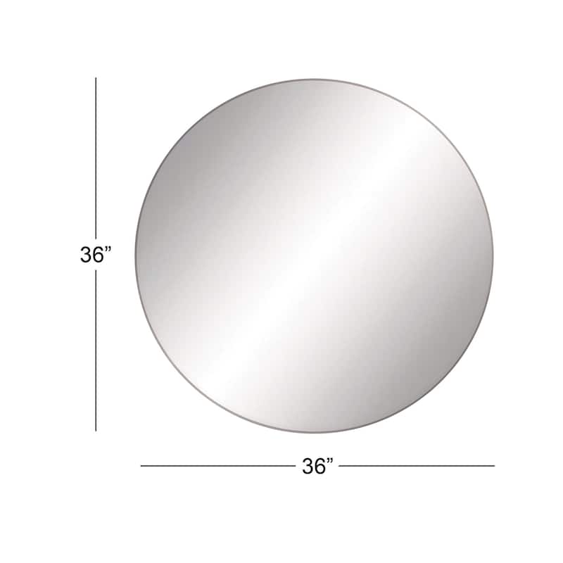 Black, White or Gold Wood Wall Mirror with Thin Frame
