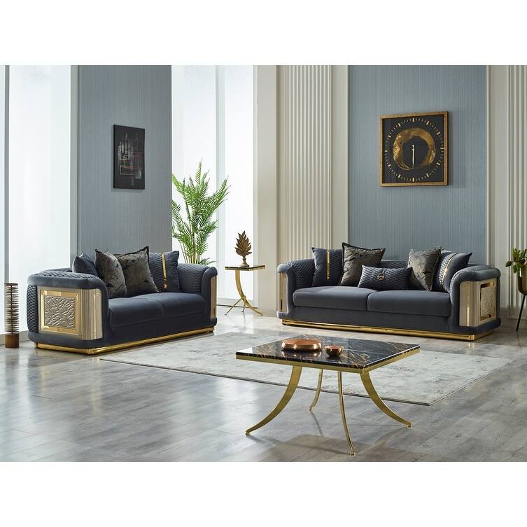 Elvin 2-piece Living room Set 1 Sofa & 1 Loveseat