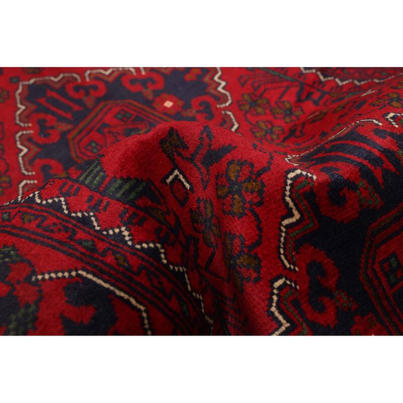 ECARPETGALLERY Hand-knotted Finest Khal Mohammadi Red Wool Rug - 2'9 x 9'9
