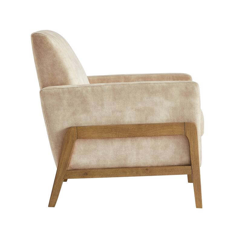 Margrate Wood Arm Tufted Back Accent Chair by Greyson Living