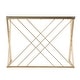 preview thumbnail 6 of 5, SEI Furniture Doreen Contemporary Gold Glass Desk