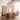 31.5" 9-Light Bohemian Tiered Oversized Wood Beads Gold Chandelier Pendant Light - 31.5" W x 35.5" H