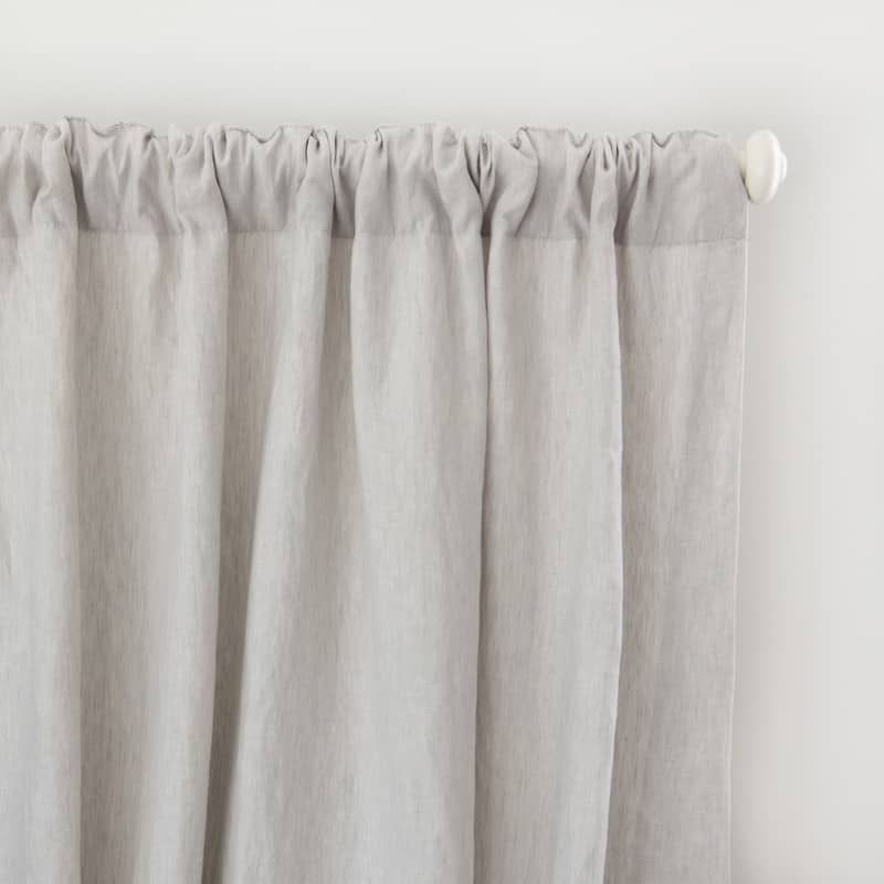 100% French Linen Window Curtain Set by BOKSER HOME