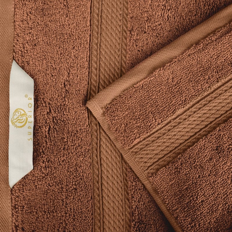 Superior Egyptian Cotton 8 Piece Towel Set Ultra Plush & Absorbent Bath, Hand & Face Towels, Heavyweight Spa Quality
