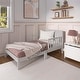 preview thumbnail 1 of 4, Dream On Me Brookside Toddler bed pebble grey - Toddler