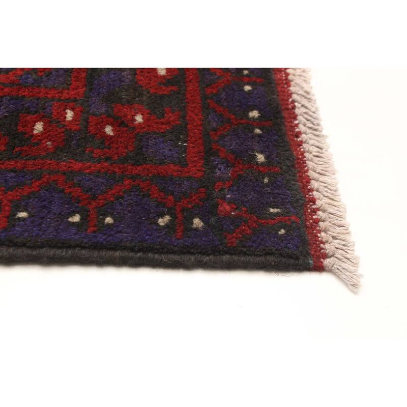 ECARPETGALLERY Hand-knotted Uzbek Kargahi Blue Wool Rug - 5'3 x 8'0
