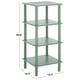 preview thumbnail 31 of 38, SAFAVIEH Home Dilyn 4 Tier Shelving Unit - 16" W x 16" D x 36" H