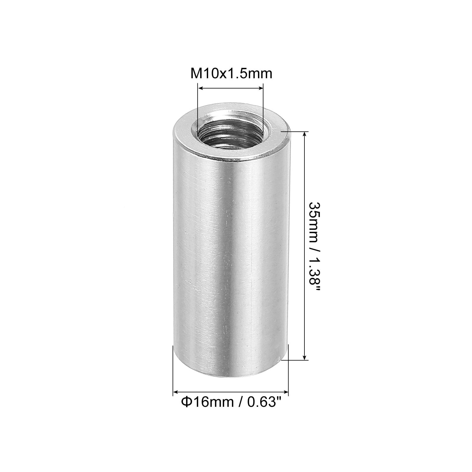Round Connector Nuts, Coupling Nut Sleeve Rod Bar Stud Nut for Bracket