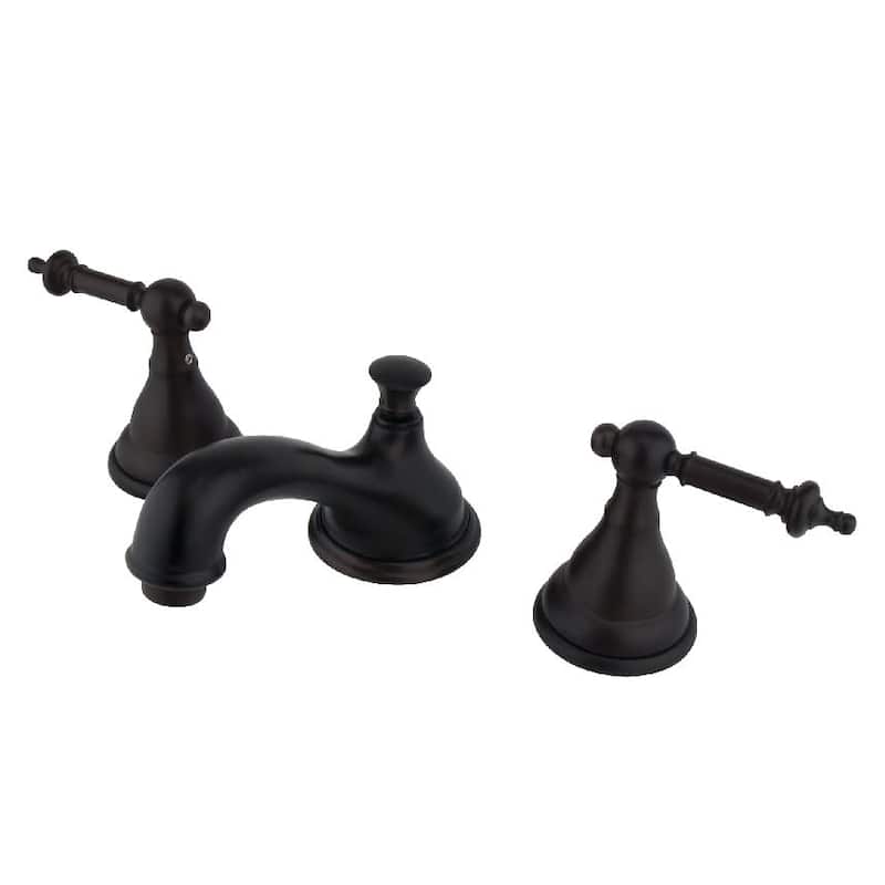 Kingston Brass 1.2 GPM Widespread Bathroom Faucet with Pop-Up Drain - Oil Rubbed Bronze