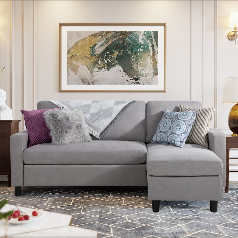 Futzca Modern Convertible Sectional Sofa L-Shaped Couch