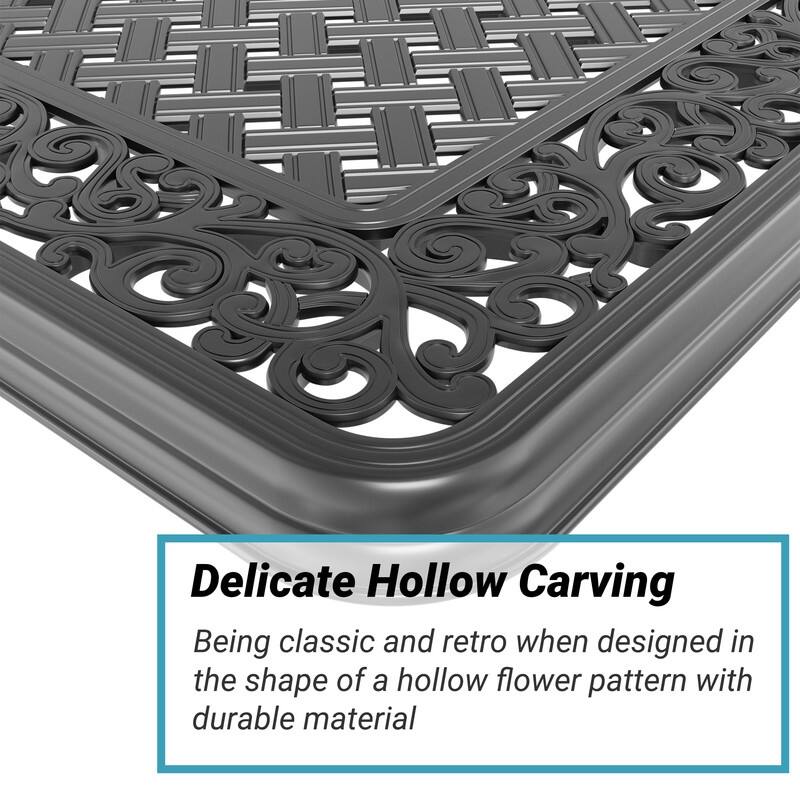 Traditions 5-Piece Patio Outdoor Dining Set with 4 Dining Chairs and Rectangular Dining Table, Rust Free