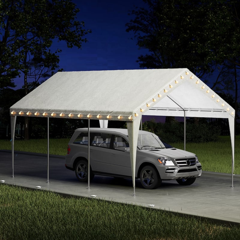 Heavy-Duty Carport Replacement Canopy, Rainproof & UV-Resistant, Canopy Only (Frame Not Included), Ideal for Cars