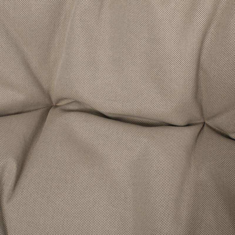 Roomfitters Hanging Wicker Egg Chair, Teardrop Rattan Swing Seat with Soft Tan Cushion and Steel Chain for Patio