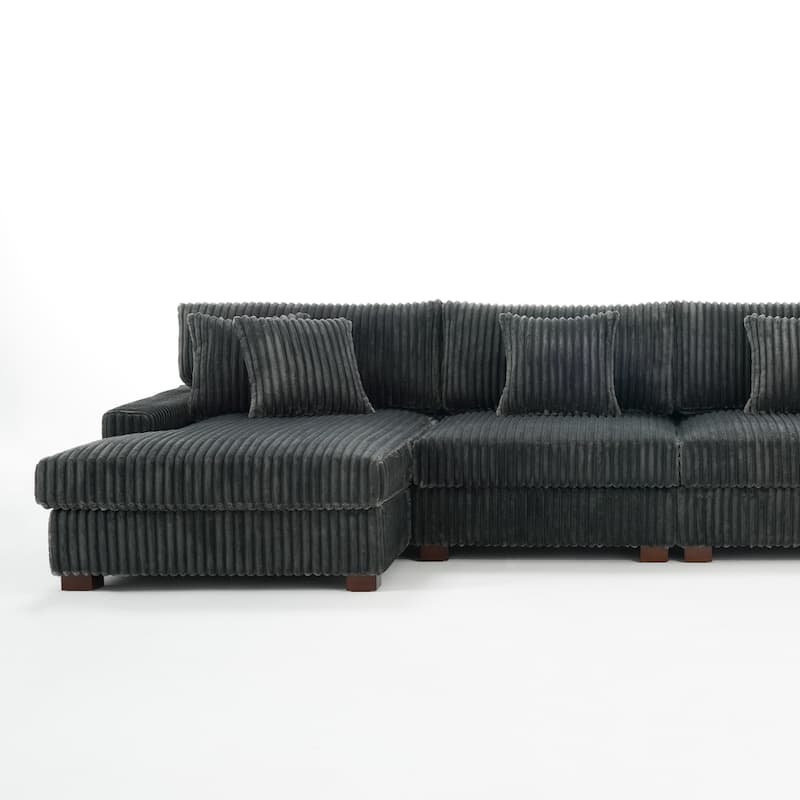 Anne 150" W Oversized Upholstered Modular Sectional Sofa