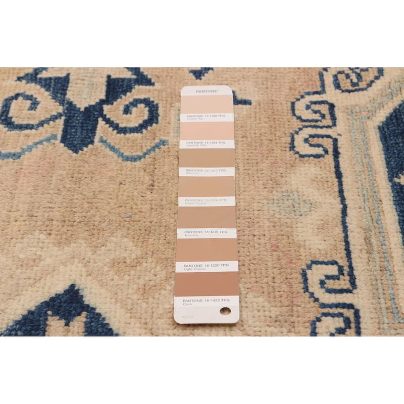 ECARPETGALLERY Hand-knotted Finest Ghazni Tan Wool Rug - 8'0 x 9'8