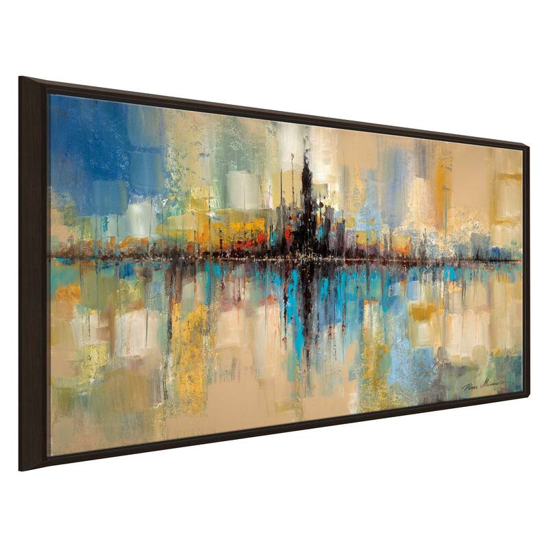 "City Lights" by Ruane Manning Print on Floating Canvas