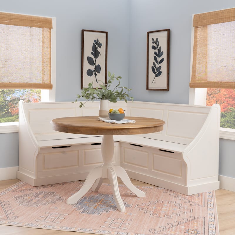 Josie White Corner Nook Set