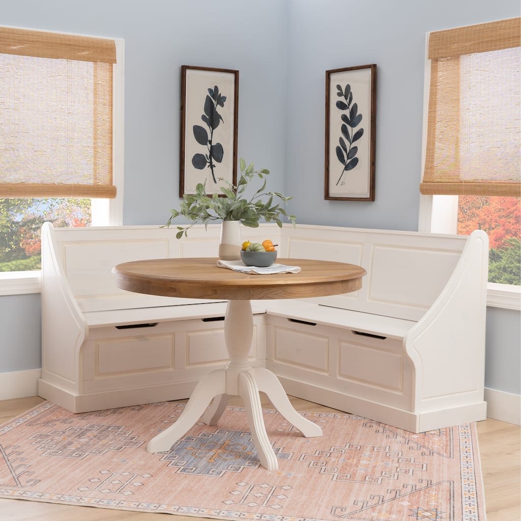 Josie White Corner Nook Set