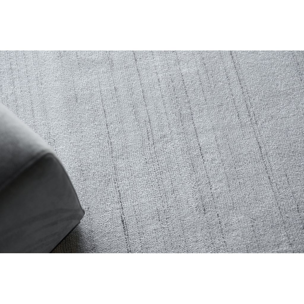 Exquisite Rugs Poliforma Handmade Handloomed Polyester Ivory Area Rug