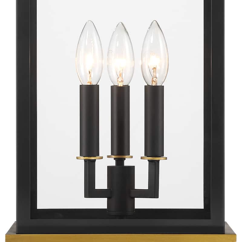 Crystorama Lighting Group SIM-809 Simpson 3 Light 28" Tall Post Light