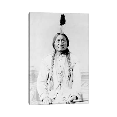 iCanvas "Sitting Bull, A Hunkpapa Lakota Tribal Chief" by Stocktrek Images Canvas Print
