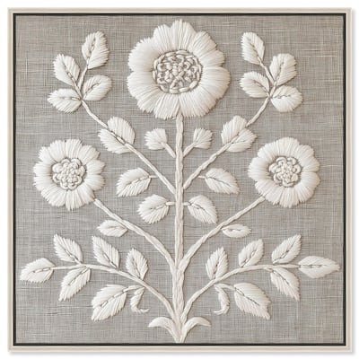 Stitched Symmetry I Canvas by Art Remedy