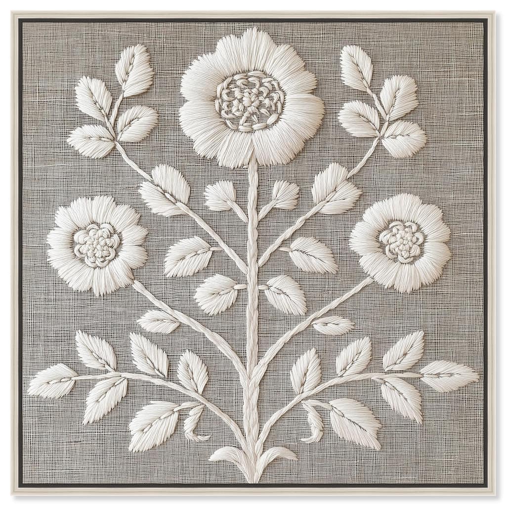 Stitched Symmetry I Canvas by Art Remedy