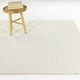 preview thumbnail 1 of 3, Zephyr Modern Micro-Check Area Rug 5'3" x 7' - Chalk