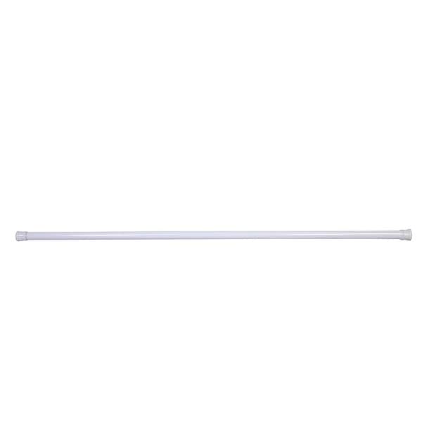 Design House 564195 51" to 86" Adjustable Shower Rod - White