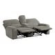 preview thumbnail 7 of 12, Eymard Chenille Fabric Power Reclining Loveseat with Console