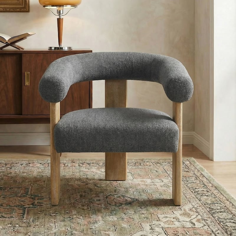 Accent Chair/Armchair Living Room Chair with Solid Wood Frame