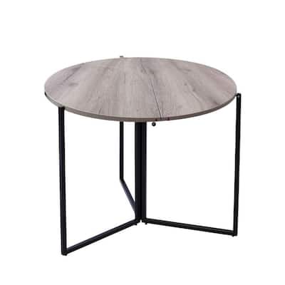 Natural Foldable Multi-Use Round Table 43" Space-Saving Modern Design
