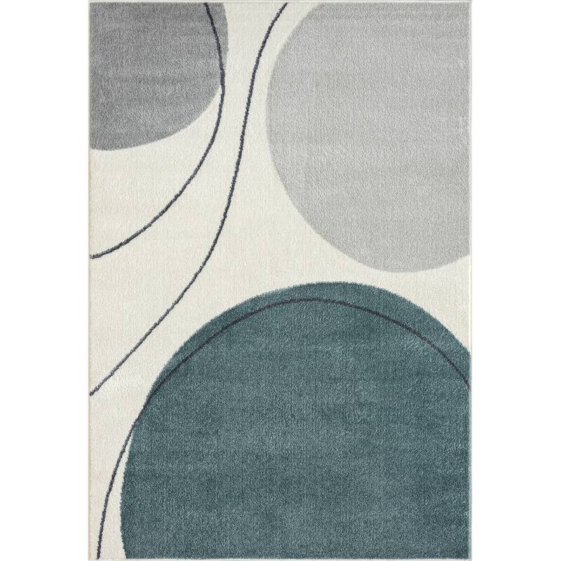 Abani Rugs Deco DEC230A Modern Circles Area Rug