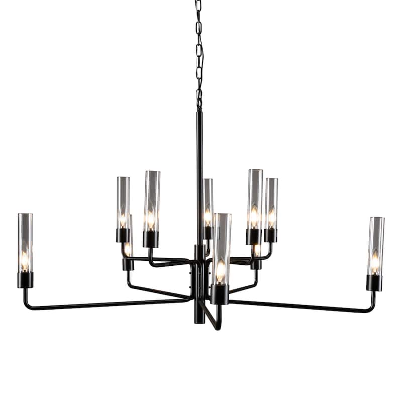 Maddy 10-Light Iron and Glass Chandelier by Kosas Home - 24Hx18Wx18D