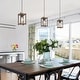 preview thumbnail 14 of 19, The Gray Barn Modern Farmhouse 1-Light Metal Kitchen Island Pendant Light Ploygon