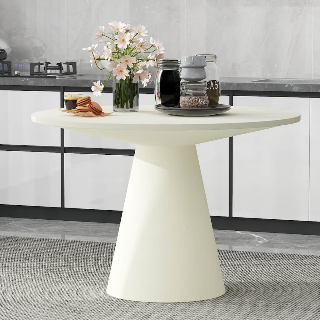 Retro Round Dining Table Minimalist Elegant Table