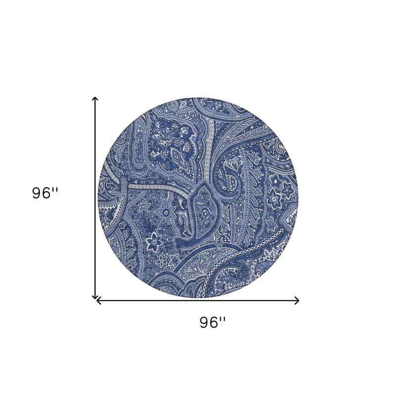 HomeRoots Paisley Traditional Rectangle Outdoor Rug