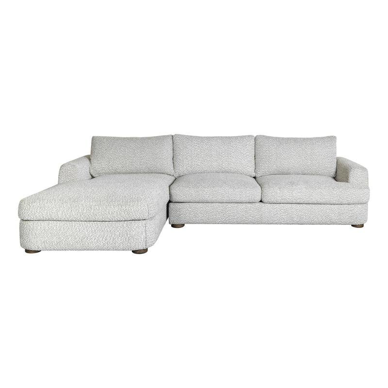 Reid 123 in. Left or Right Arm Facing Rectangular Sectional Sofa with Round Arms