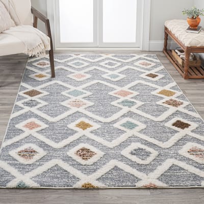 JONATHAN Y Pia Tropical Leaves Area Rug
