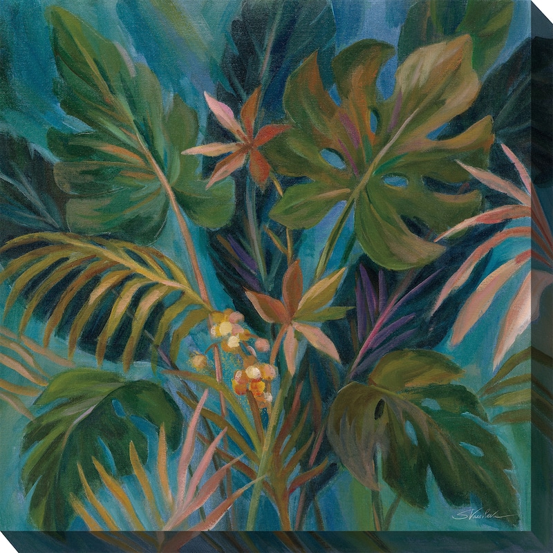 Midnight Tropics Outdoor Art 24x24