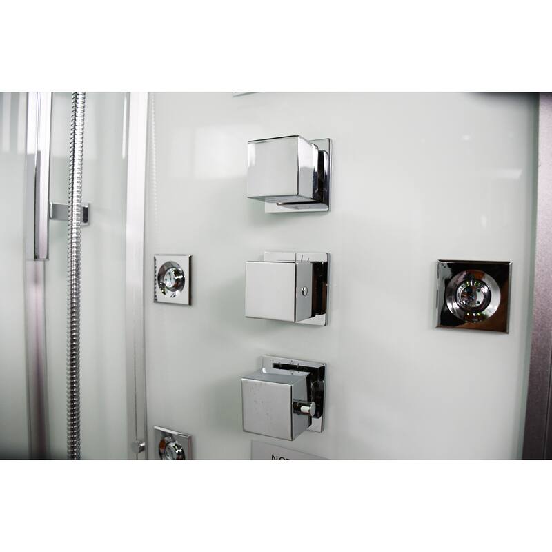 Platinum DZ961F8 Steam Shower-White (Right Side Controls)