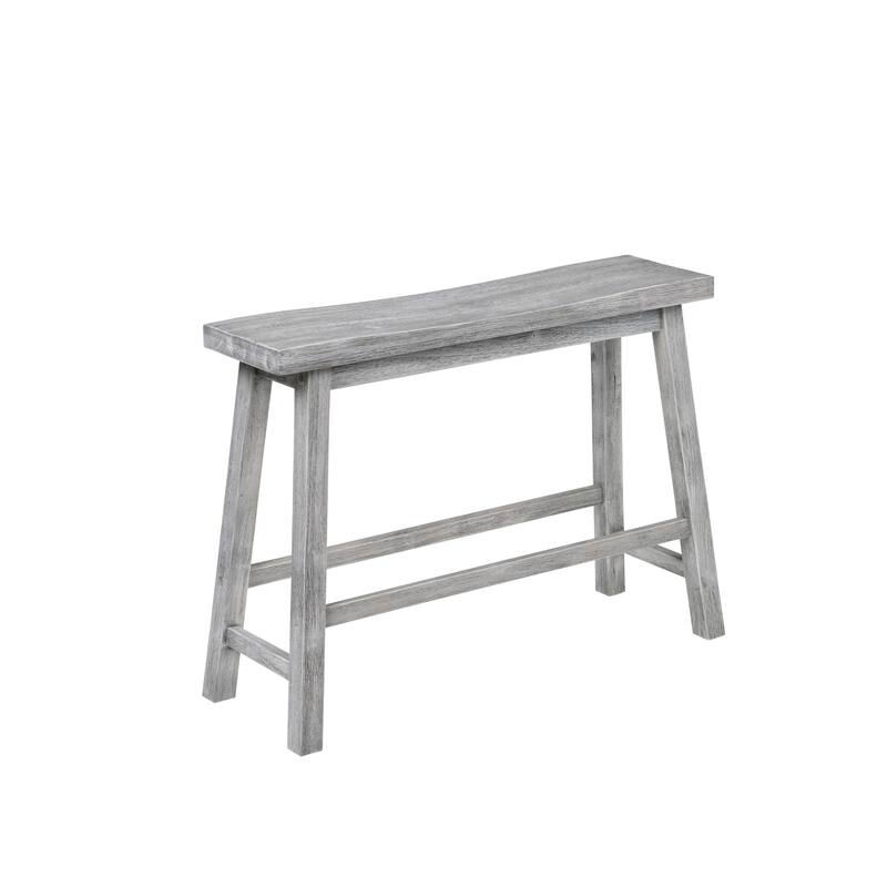 Sonoma Wood Saddle Dining Bench