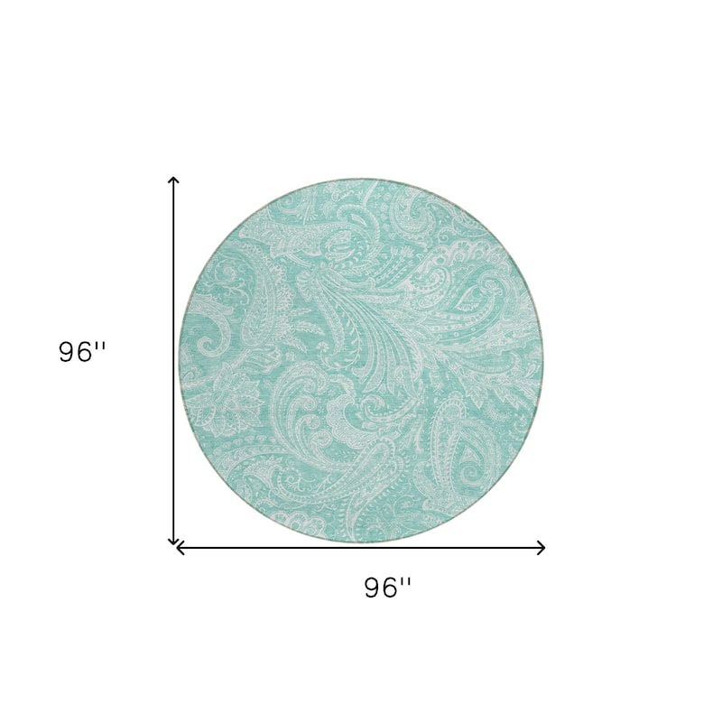 HomeRoots Paisley Transitional Rectangle Outdoor Rug