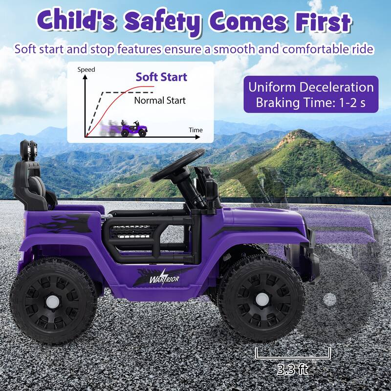 Gymax Kids Ride on Car Truck 12V Battery Powered Electric Vehicle w/