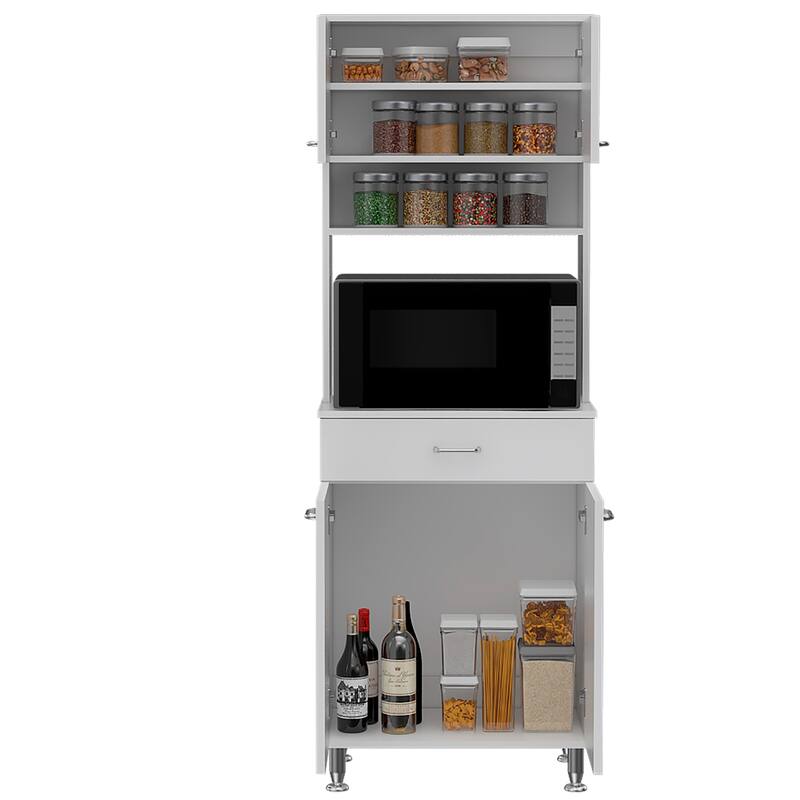 Pantry With Two Double Door Cabinet