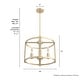 preview thumbnail 4 of 17, Hunter Astwood 18" 4-Light Chandelier, Caged, Kitchen Island, Dining Room, Entry - Transitional, Art-Deco, Contemporary