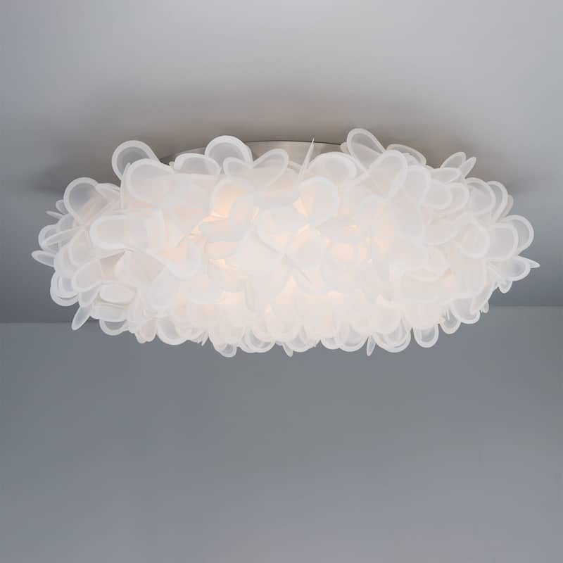 Fluffy 22in LED Flush Mount 3000K in Brushed Nickel
