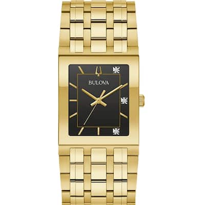 Bulova Men's Quadra Black Dial Watch - 97D132 - 6 (36)